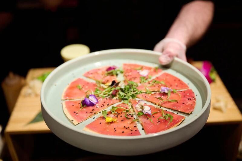 Chef-prepared plates served at Club SI